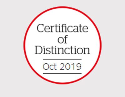 Which Certificate of Distinction